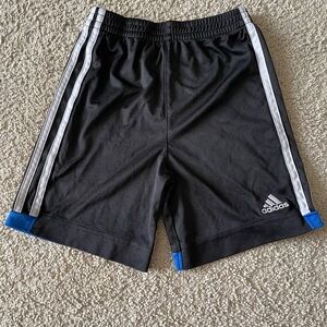 adidas Black and Blue Athletic Shorts
